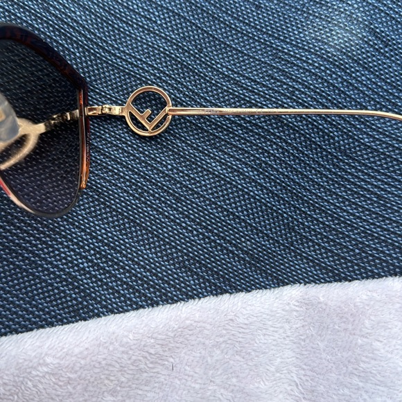 Fendi Metal Acetate F is Fendi FF Cat Eye Sunglasses 0290/S Gold - Picture 3 of 4